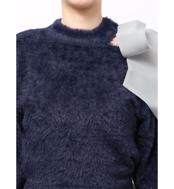 dazzlin「ワンショルミニシャギーニットトップス」|ニット・セーター|