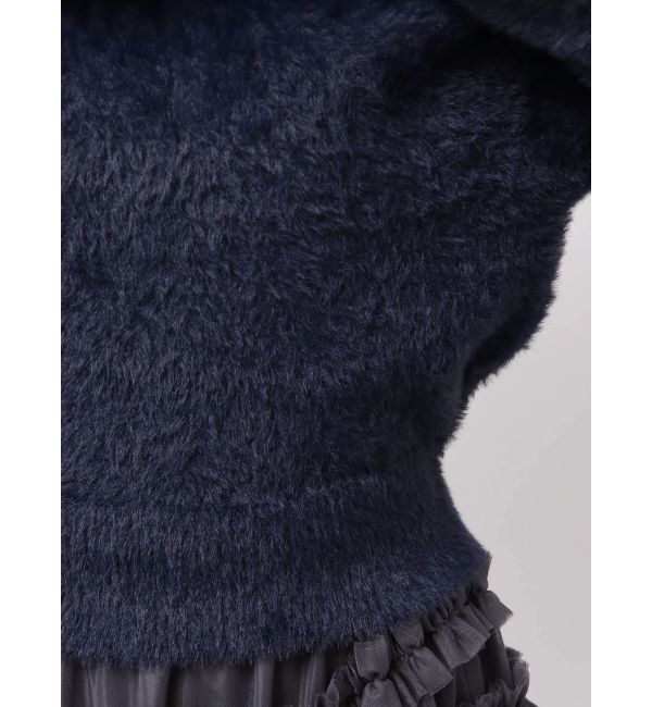 dazzlin「ワンショルミニシャギーニットトップス」|ニット・セーター|