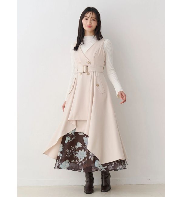 MERCURYDUO「【セットアップ着用可】トレンチライクジャンスカ」|ワンピース|