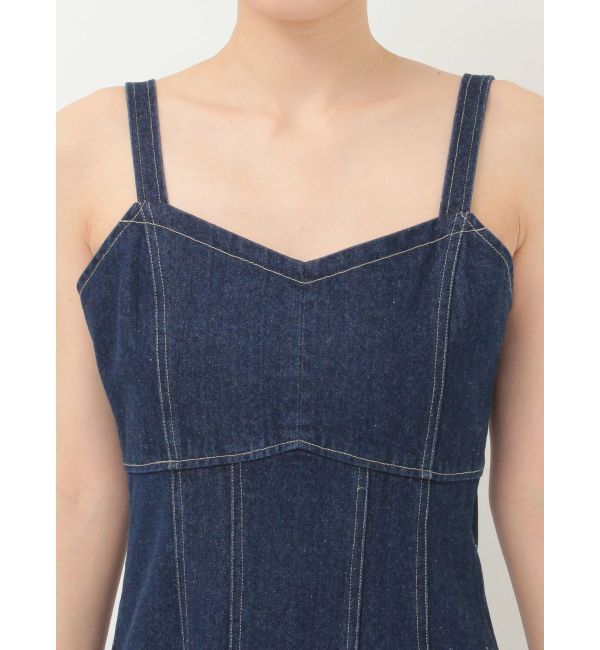 MERCURYDUO「異素材スリーブリブマーメイドワンピース」|ワンピース|