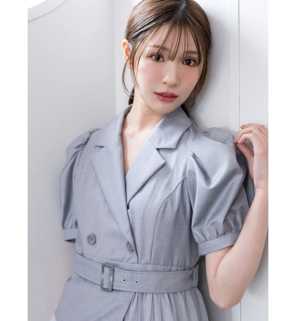 MERCURYDUO「ジャケットドッキングワンピース」|ワンピース|