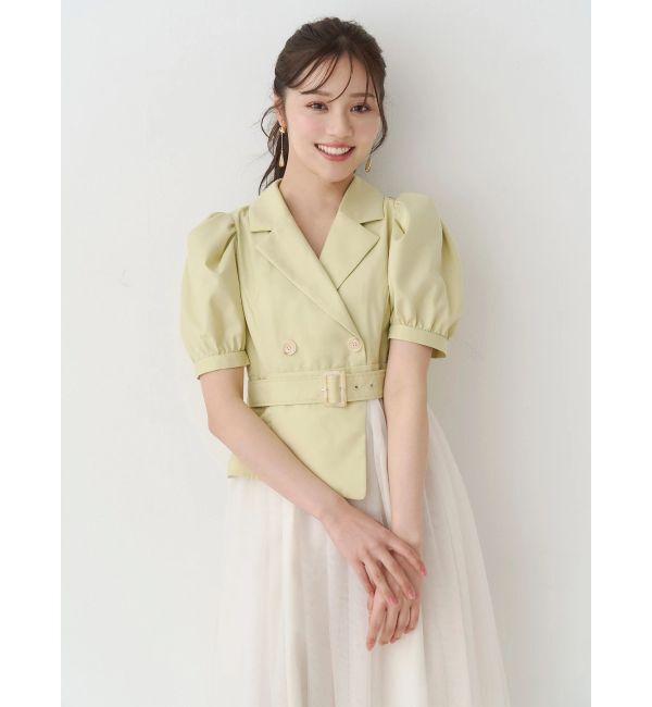 MERCURYDUO「ジャケットドッキングワンピース」|ワンピース|