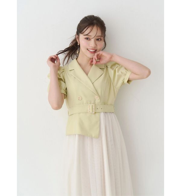 MERCURYDUO「ジャケットドッキングワンピース」|ワンピース|