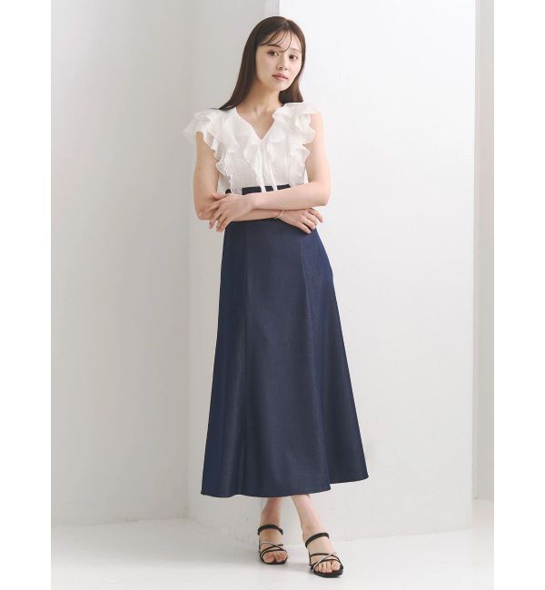 MERCURYDUO「2WAYラッフルブラウスドッキングワンピース」|ワンピース|