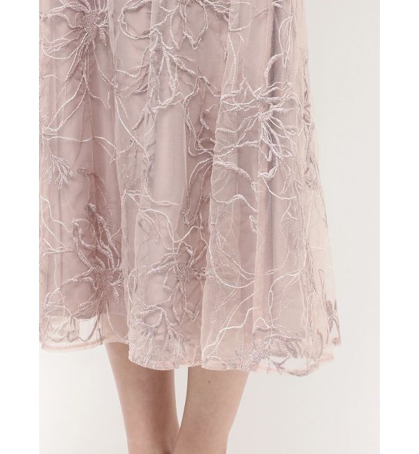 MERCURYDUO「エンブロイダリーラッフルワンピース」|ワンピース|