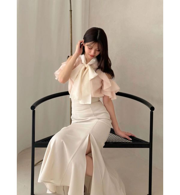 MERCURYDUO「アメスリラッフルボウタイブラウス」|シャツ・ブラウス|