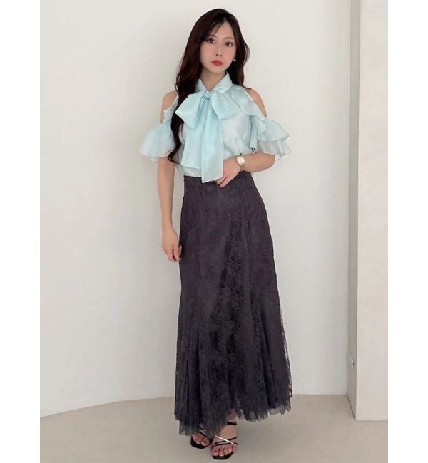 MERCURYDUO「アメスリラッフルボウタイブラウス」|シャツ・ブラウス|