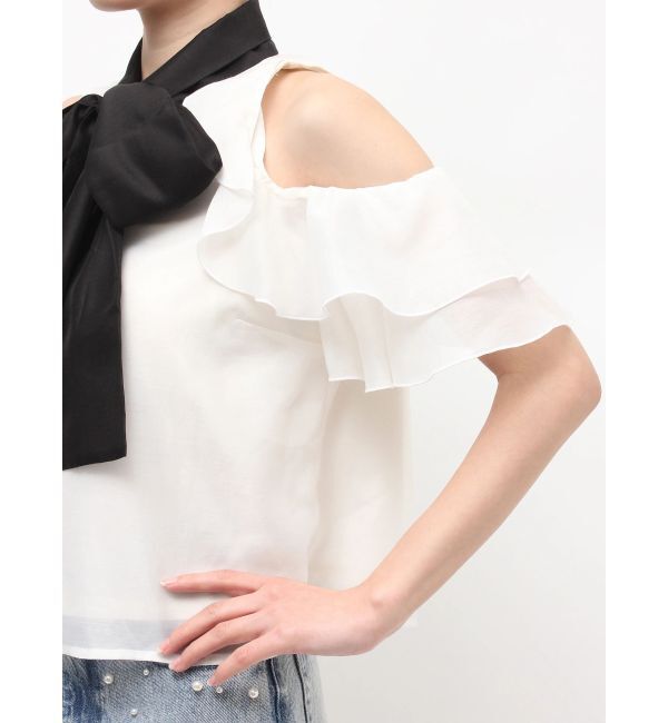 MERCURYDUO「アメスリラッフルボウタイブラウス」|シャツ・ブラウス|