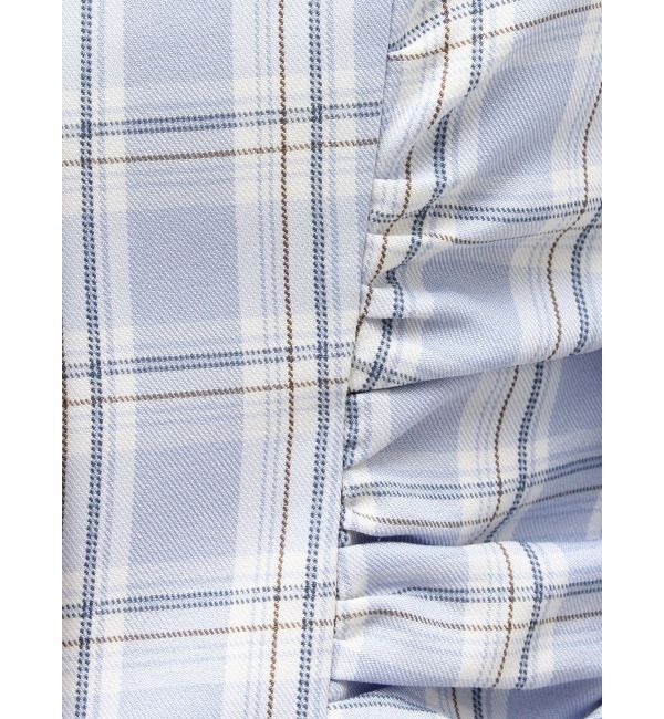 MERCURYDUO「2WAYチェックオフショルベアブラウス」|シャツ・ブラウス|