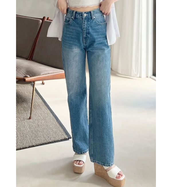 MERCURYDUO「ストレートデニムパンツ」|デニム|