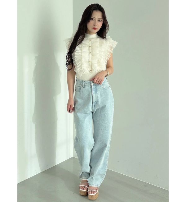 MERCURYDUO「ストレートデニムパンツ」|デニム|