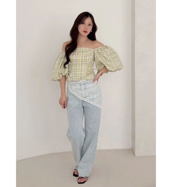 MERCURYDUO「ストレートデニムパンツ」|デニム|