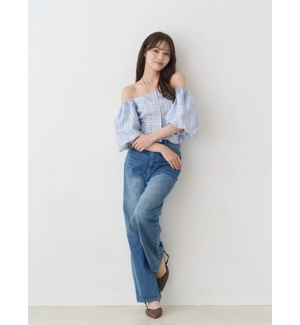 MERCURYDUO「ストレートデニムパンツ」|デニム|