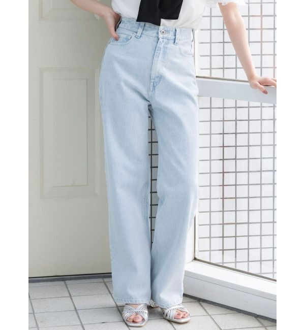 MERCURYDUO「ストレートデニムパンツ」|デニム|アイスブルー