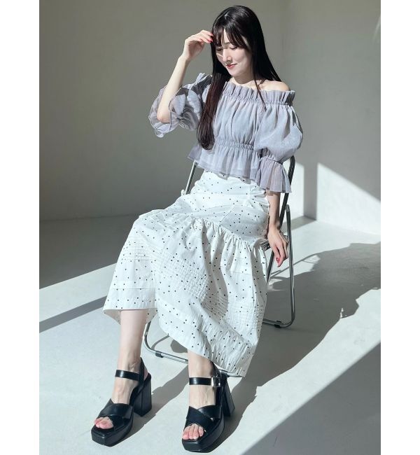 MERCURYDUO「タックティアードスカート」|スカート|