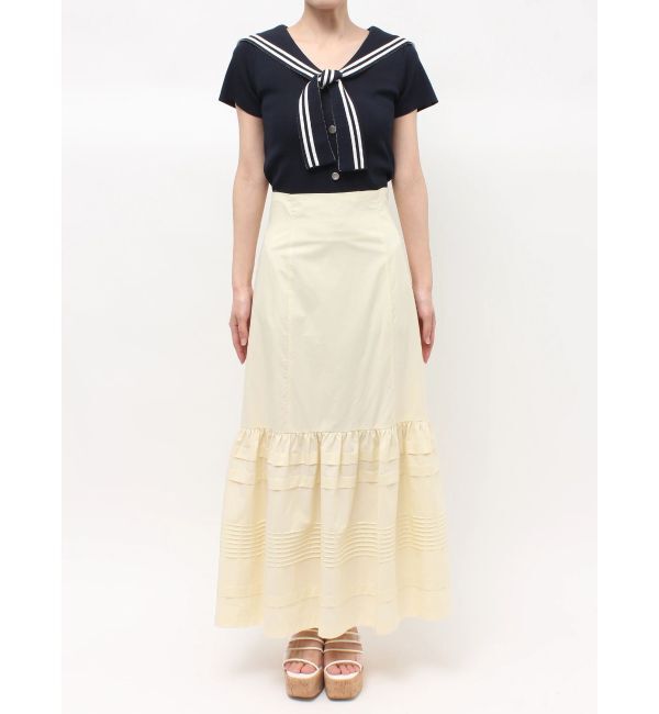 MERCURYDUO「タックティアードスカート」|スカート|