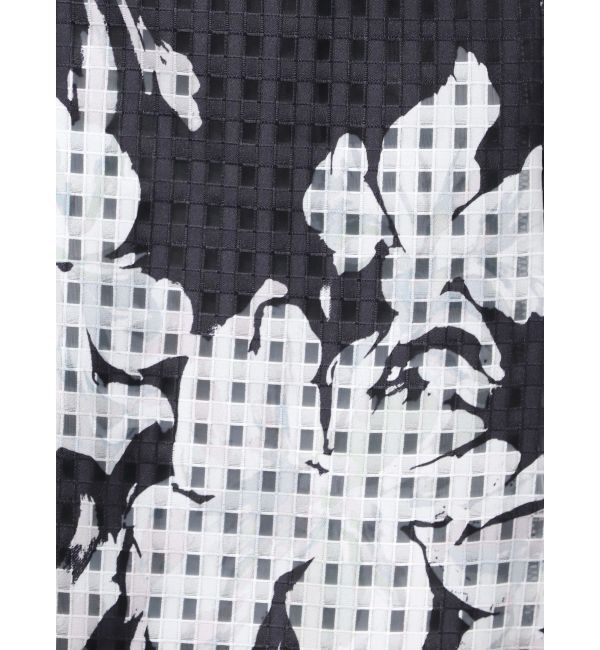 MERCURYDUO「アートフラワーバックレースアップフレアスカート」|スカート|