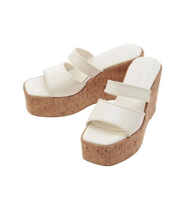 MERCURYDUO「クリアベルトウェッジサンダル」|サンダル|