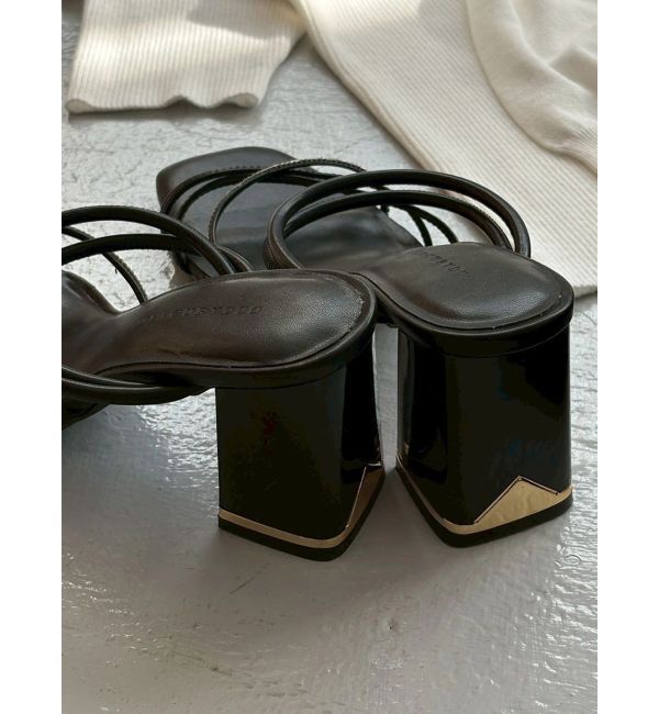 MERCURYDUO「2WAYラメストラップサンダル」|サンダル|