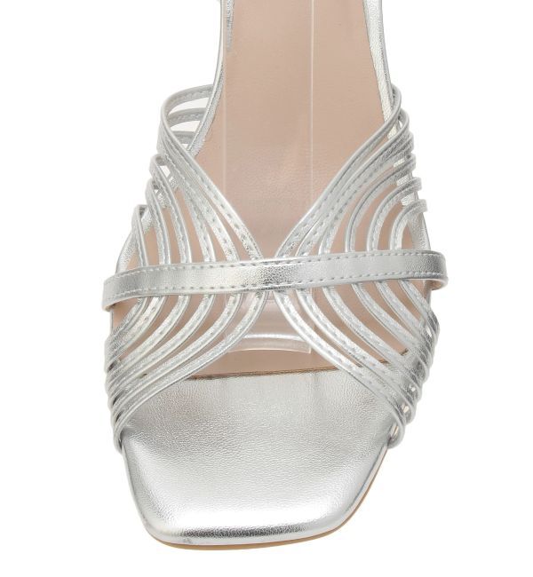 MERCURYDUO「ナローラインクリアヒールサンダル」|サンダル|