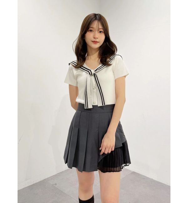 MERCURYDUO「セーラーカラーニット」|ニット・セーター|