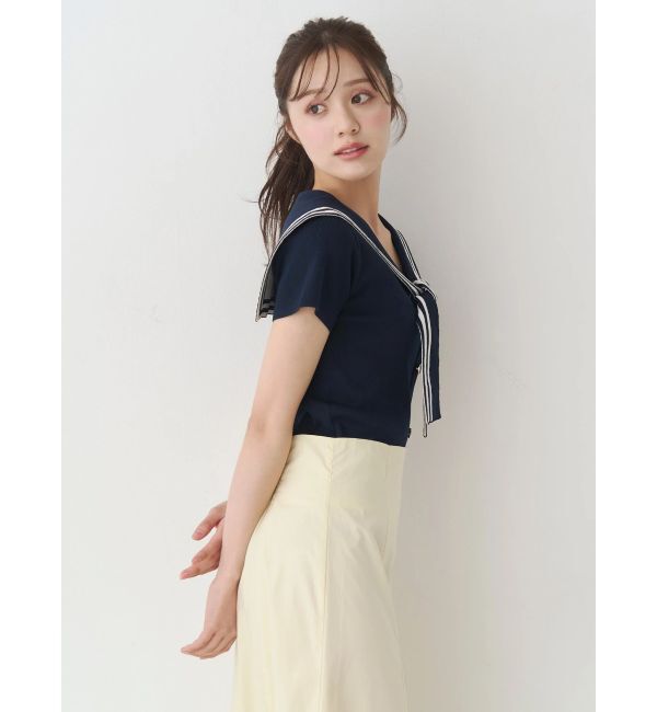 MERCURYDUO「セーラーカラーニット」|ニット・セーター|