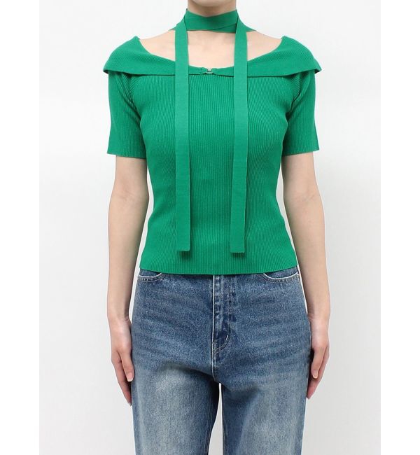 MERCURYDUO「2wayチョーカーネックニット」|ニット・セーター|