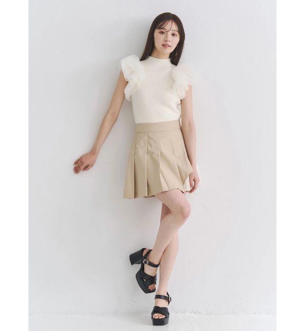 MERCURYDUO「ボリュームチュールフリルニット」|ニット・セーター|