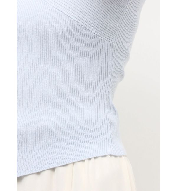 MERCURYDUO「アシメカッティングリブニット」|ニット・セーター|