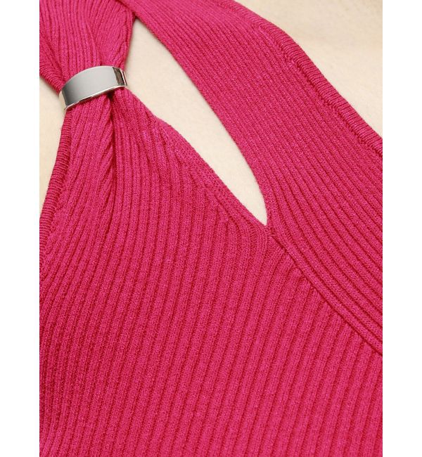 MERCURYDUO「アシメカッティングリブニット」|ニット・セーター|