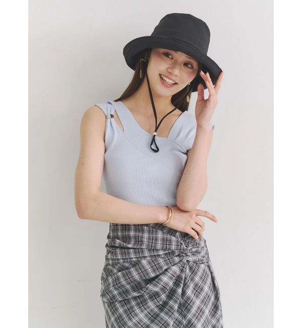 MERCURYDUO「アシメカッティングリブニット」|ニット・セーター|