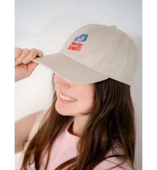 Ungrid「PARK SIDE DONUTS別注ロゴキャップ」|キャップ・キャスケット|ベージュ