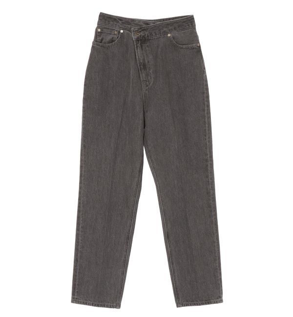 LAGUNAMOON「ウエストアシンメトリーデニムパンツ」|デニム|