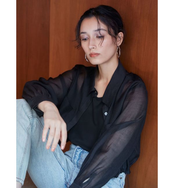 LAGUNAMOON「ウエストアシンメトリーデニムパンツ」|デニム|