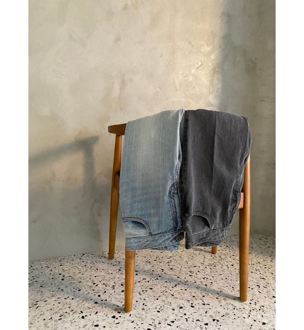 LAGUNAMOON「ウエストアシンメトリーデニムパンツ」|デニム|