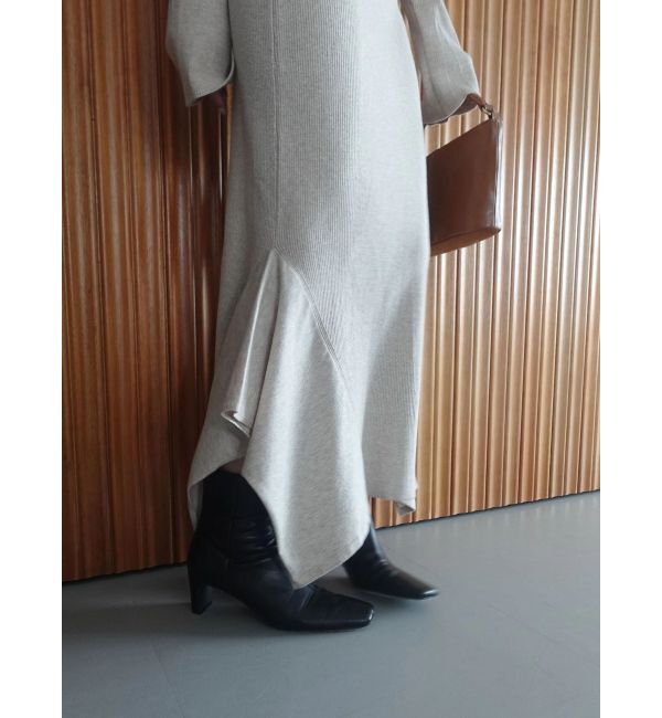 LAGUNAMOON「オフショルリブニットワンピース」|ワンピース|