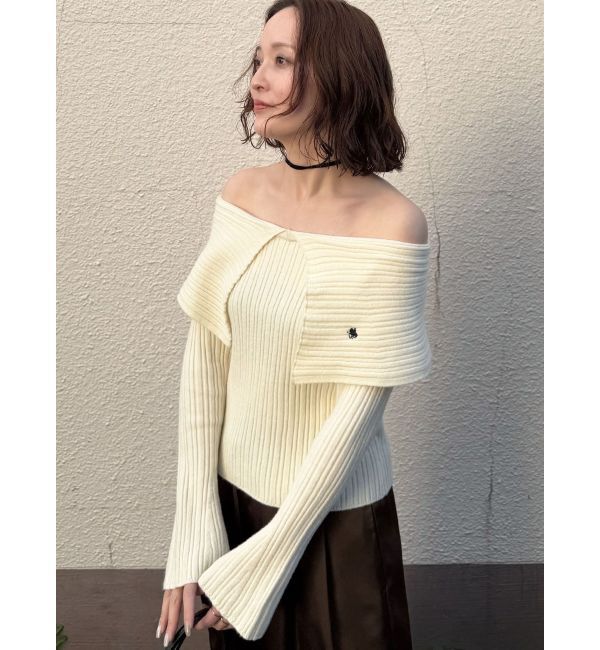 LAGUNAMOON「【POLO BCSコラボ】ワイドカラーニットプルオーバー」|ニット・セーター|