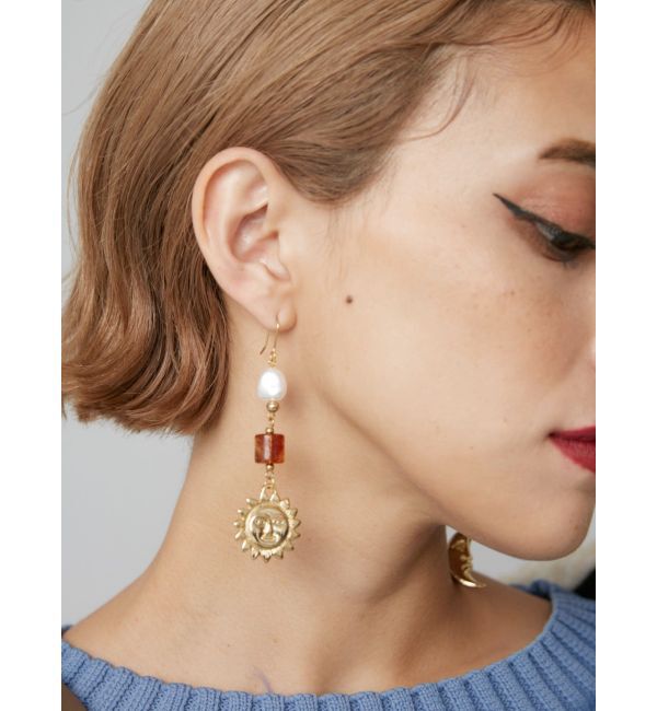 EVRIS「TORTOISESHELL SUNNYピアス」|ピアス|