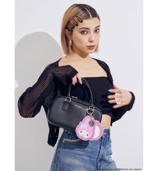 EVRIS「【メロクロコラボ】マイメロディグリッターミラーキーホルダー」|チャーム・キーホルダー|