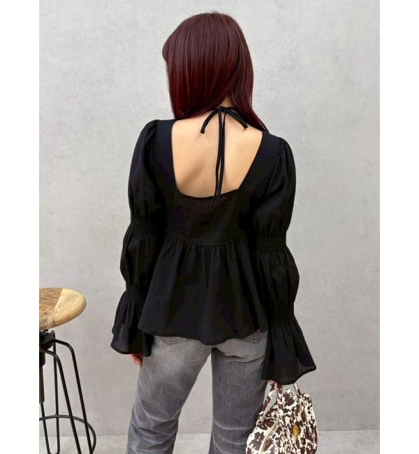 EVRIS「フリルボリュームチュニック」|シャツ・ブラウス|