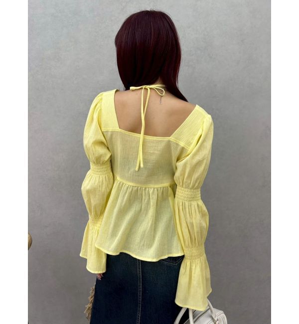 EVRIS「フリルボリュームチュニック」|シャツ・ブラウス|