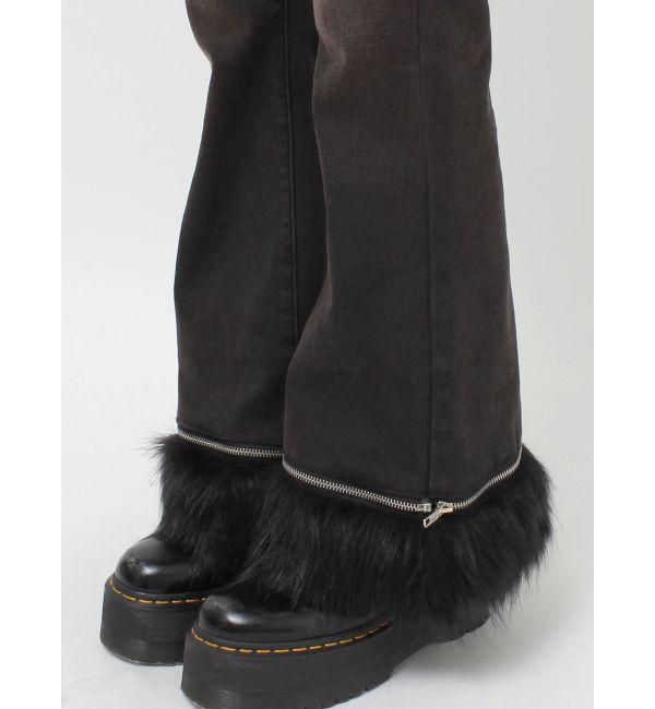 jouetie「ファードッキングフィットフレアデニム」|デニム|