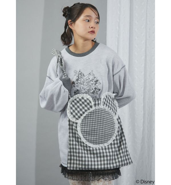 merry jenny「MICKEY / フリルギンガムトート」|トートバッグ|