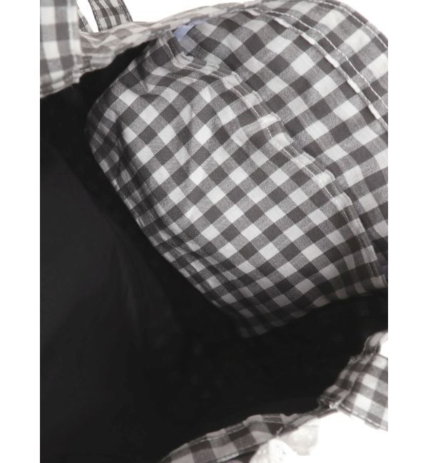 merry jenny「MICKEY / フリルギンガムトート」|トートバッグ|