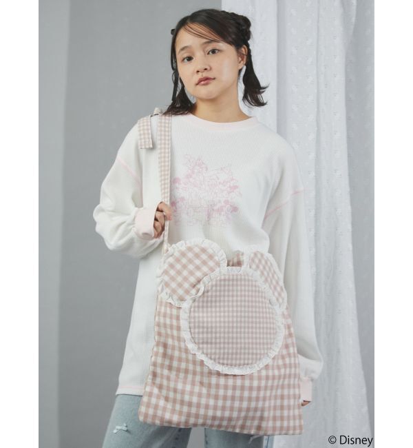 merry jenny「MICKEY / フリルギンガムトート」|トートバッグ|