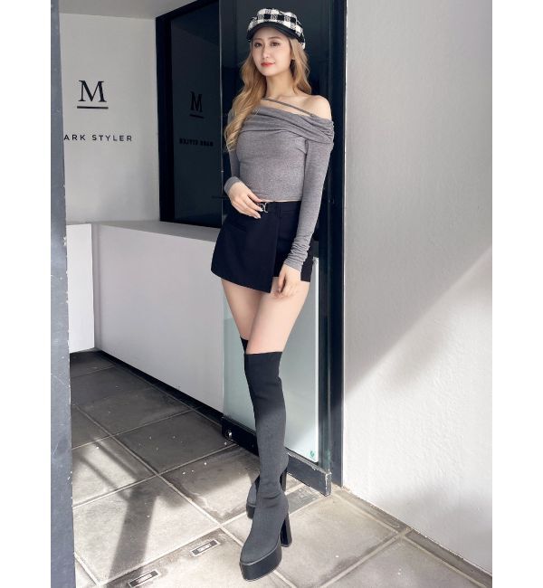 GYDA「アシンンメトリーオフショルトップス」|Tシャツ・カットソー|