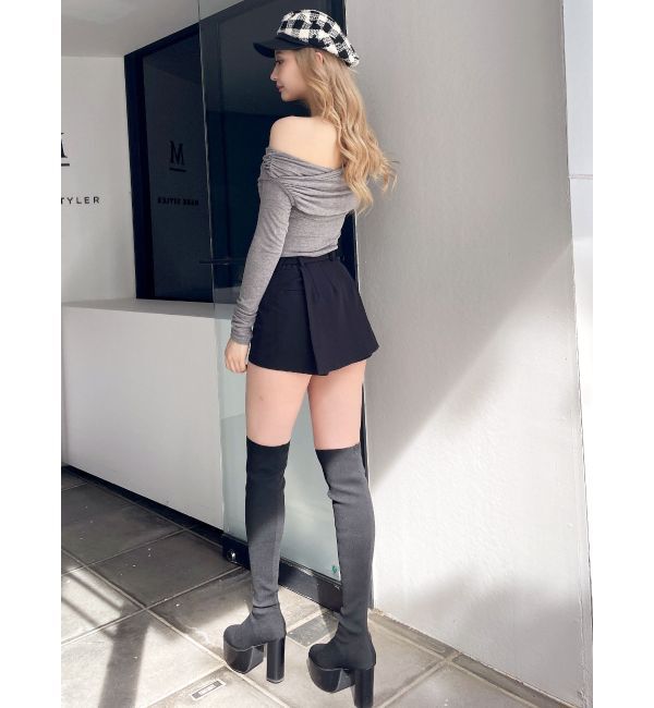 GYDA「アシンンメトリーオフショルトップス」|Tシャツ・カットソー|