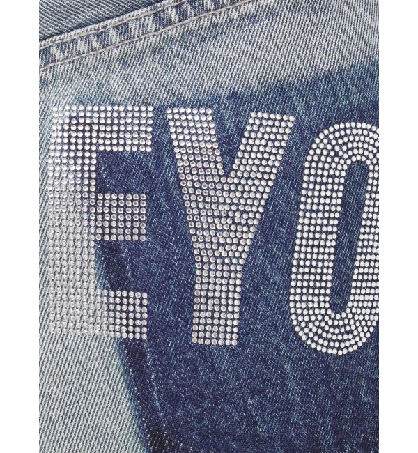 GYDA「ハイウエストJUBEYO bijouデニムショートパンツ」|デニム|