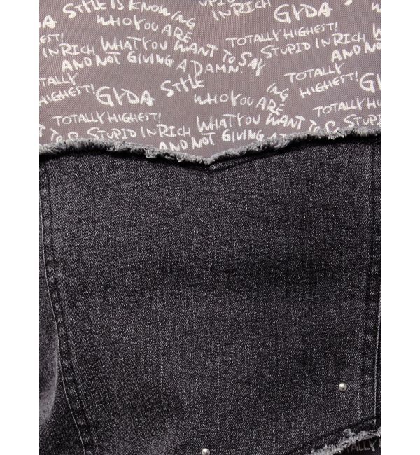 GYDA「GYDAデニムシアードッキングトップス」|Tシャツ・カットソー|