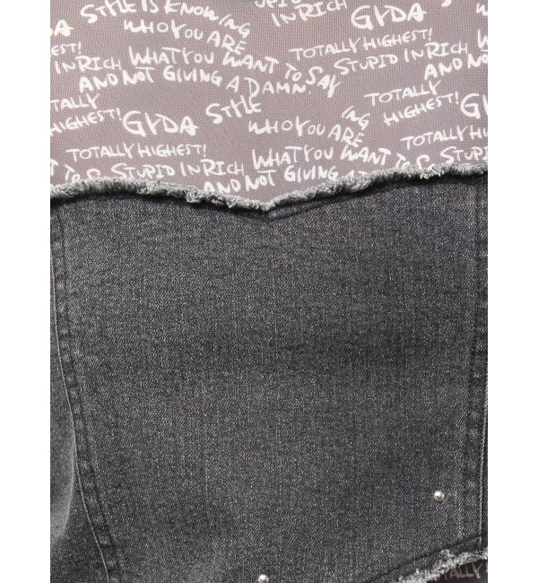 GYDA「GYDAデニムシアードッキングトップス」|Tシャツ・カットソー|